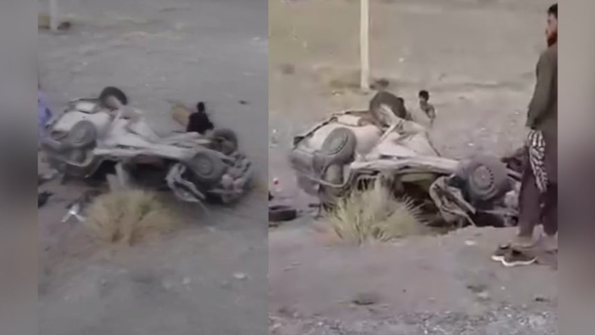 واژگونی موتر حامل مهاجران افغان در ایران؛ ۱۴ تن زخمی شدند